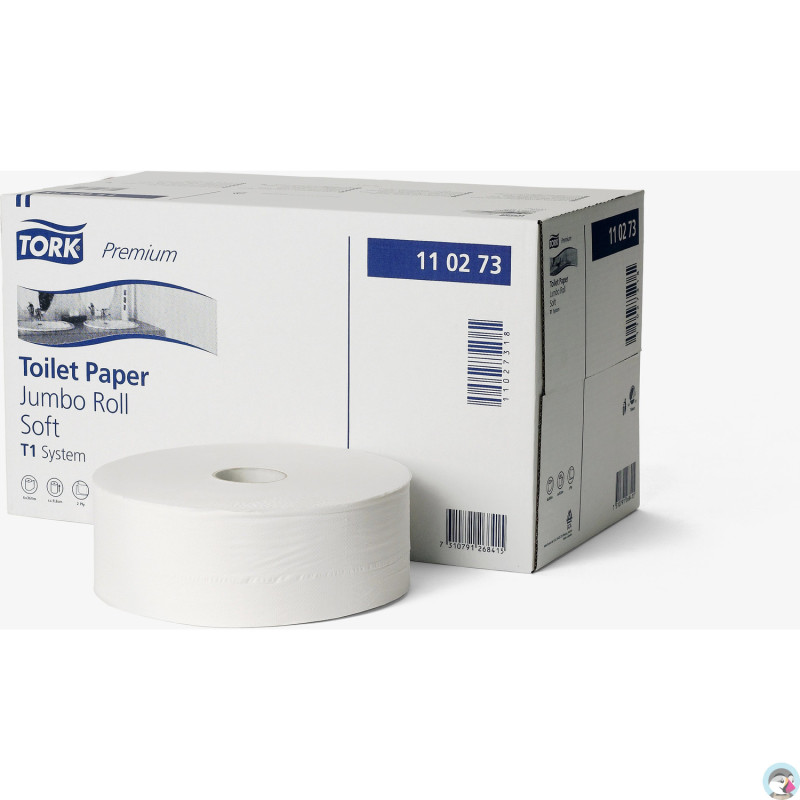 Papier toaletowy TORK T1 biały 9,7cm 360m 2w (6) JUMBO MAXI 110273