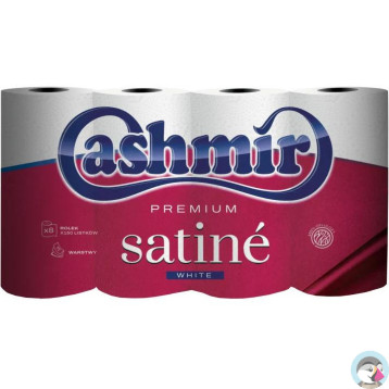 Papier toaletowy CASHMIR Satine Premium (8 rolek) 3 warstwy 150 listków 18m 100% celuloza