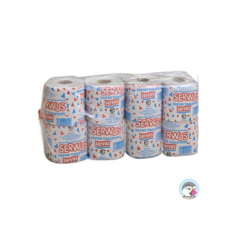Papier toaletowy SERWUS ( 8 rolek) 36m szary 1 warstwa