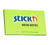 Bloczek STICKN 127x76mm zielony neon 100k 21171
