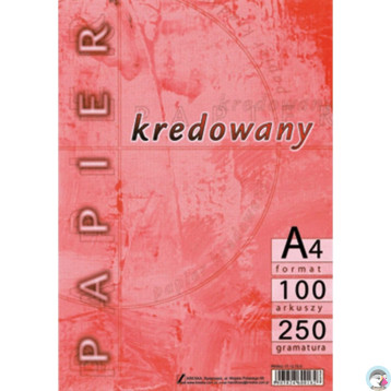 Papier kredowy A4 250g (100) KRESKA