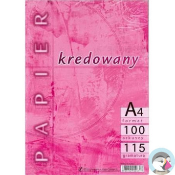 Papier A4 115g kredowany (100) KRESKA