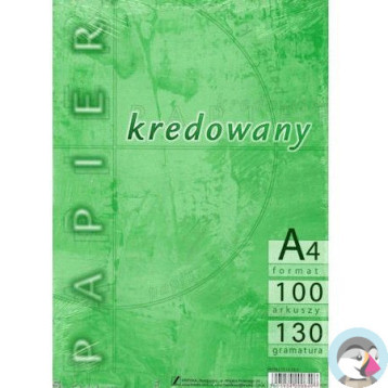 Papier A4 130g kredowany (100) KRESKA