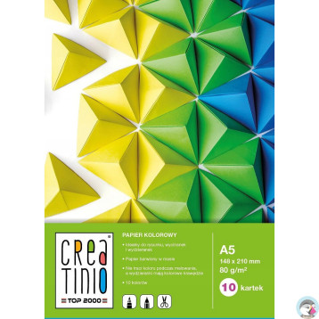 Zeszyt papierów kolorowych A5 10k CREATINIO 400079855 TOP 2000