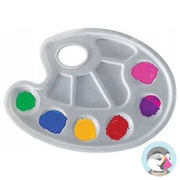 Paleta do mieszania farb Paleta malarska biała BAMBINO