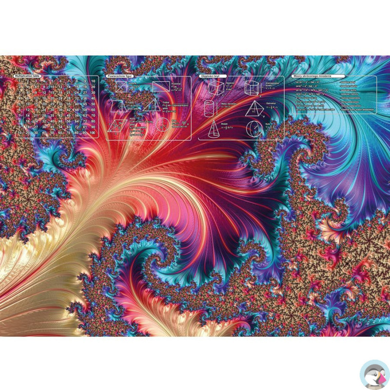 Mata na biurko z nadrukiem FRACTAL 580x415mm 318-0048-52 PANTA PLAST