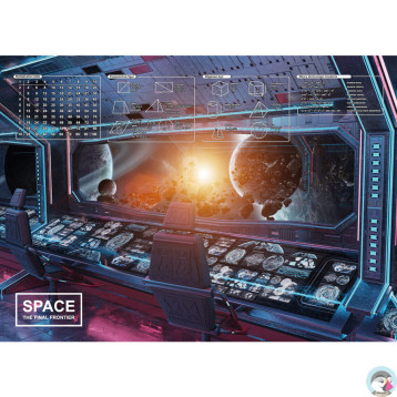 Mata na biurko z nadrukiem SPACE 580x415mm 318-0048-51 PANTA PLAST