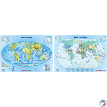 Podkład dwustronny MAPA ŚWIATA 0318-0051-99 PANTA PLAST 59x41.7