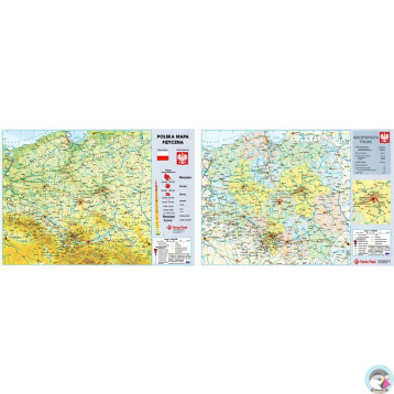 Podkład dwustronny MAPA POLSKI 59x41.7cm 0318-0049-99 P PANTA PLAST