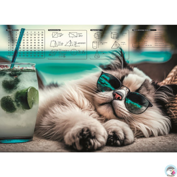 Mata na biurko z nadrukiem CHILLOUT CAT 0318-0048-46 PANTA PLAST