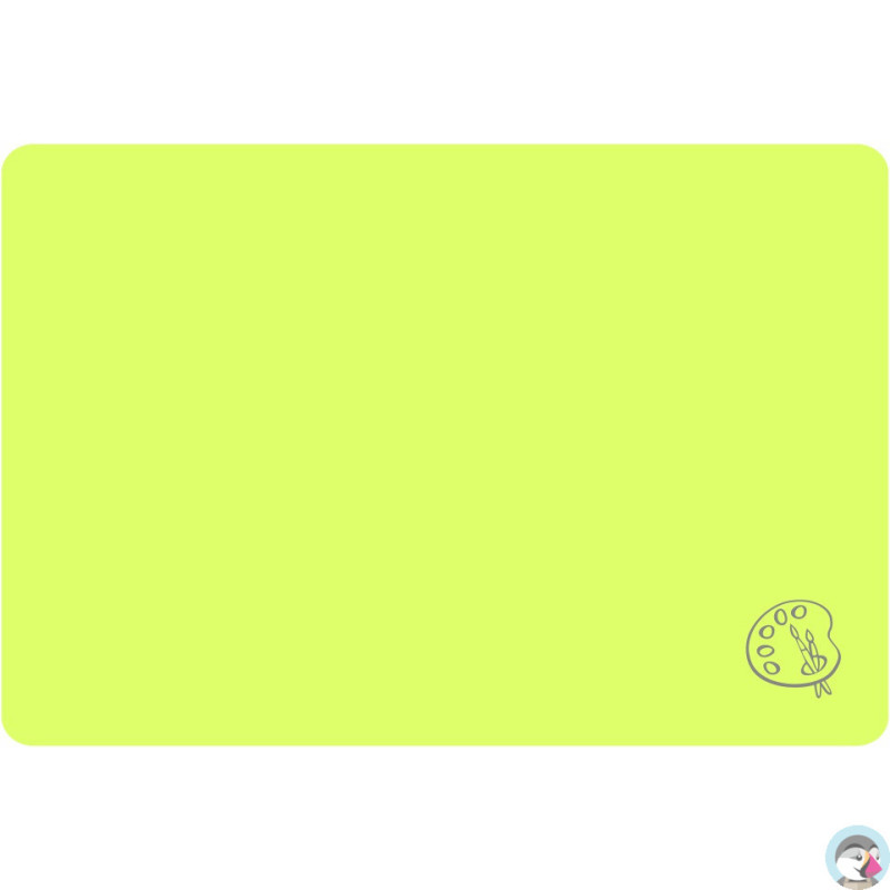 Podkładka na biurko do prac plastycznych 38x56cm A3 neonowy żółty PS-NEON-A3-02 BIURFOL