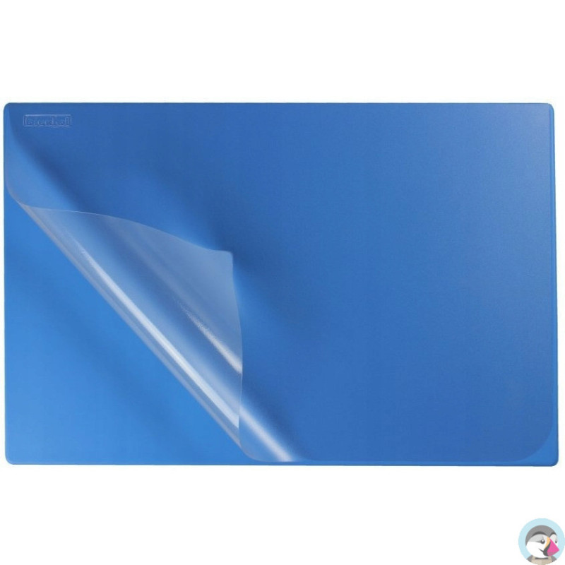 Podkładka na biurko z przezroczystą folią 38x58cm PVC niebieska BIURFOL KPB-01-06