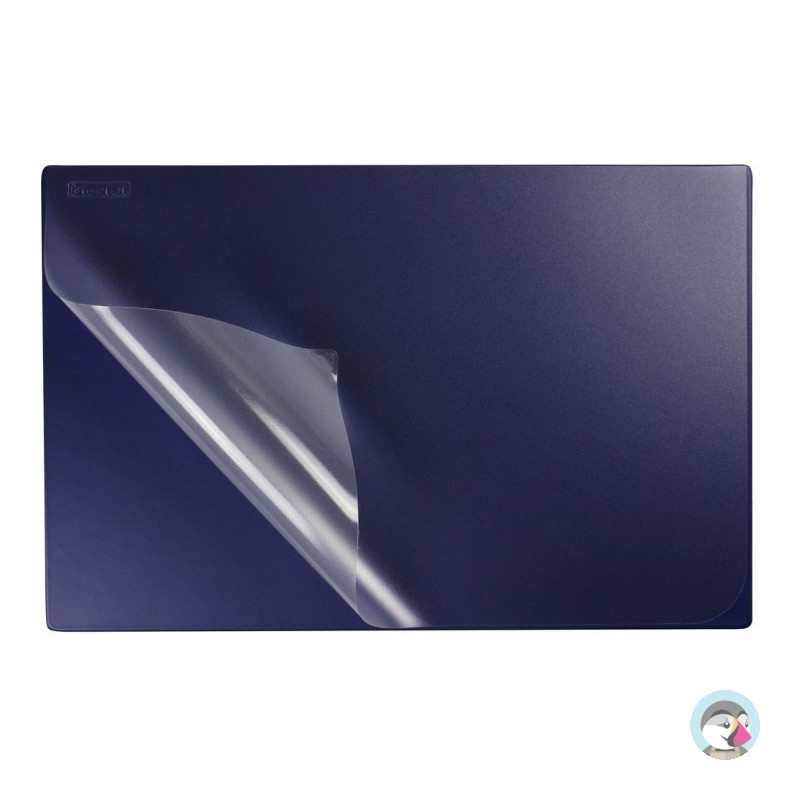 Podkładka na biurko z przezroczystą folią 38x58cm PVC granatowa PB-01-01 BIURFOL
