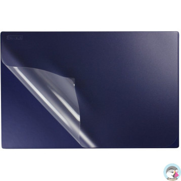 Podkładka na biurko z przezroczystą folią 38x58cm PVC granatowa PB-01-01 BIURFOL