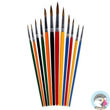 Pędzle okrągłe 252 12szt.170-1419 GRAND