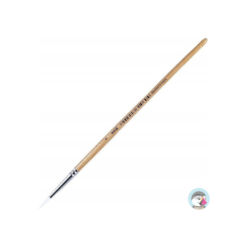 Pędzle nylonowe okrągłe NIKI4 NR 4 KOH-I-NOOR