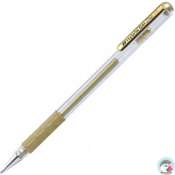 Pióro żelowe K118X złote PENTEL