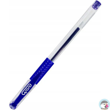 Pióro żelowe niebieskie GR101 do biura ergonomiczne 160-1027 GRAND