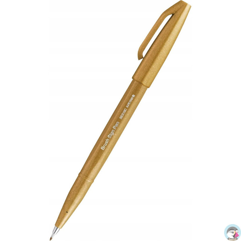 Pisak BRUSH SIGN PEN ciemno żółty SES15C-Y