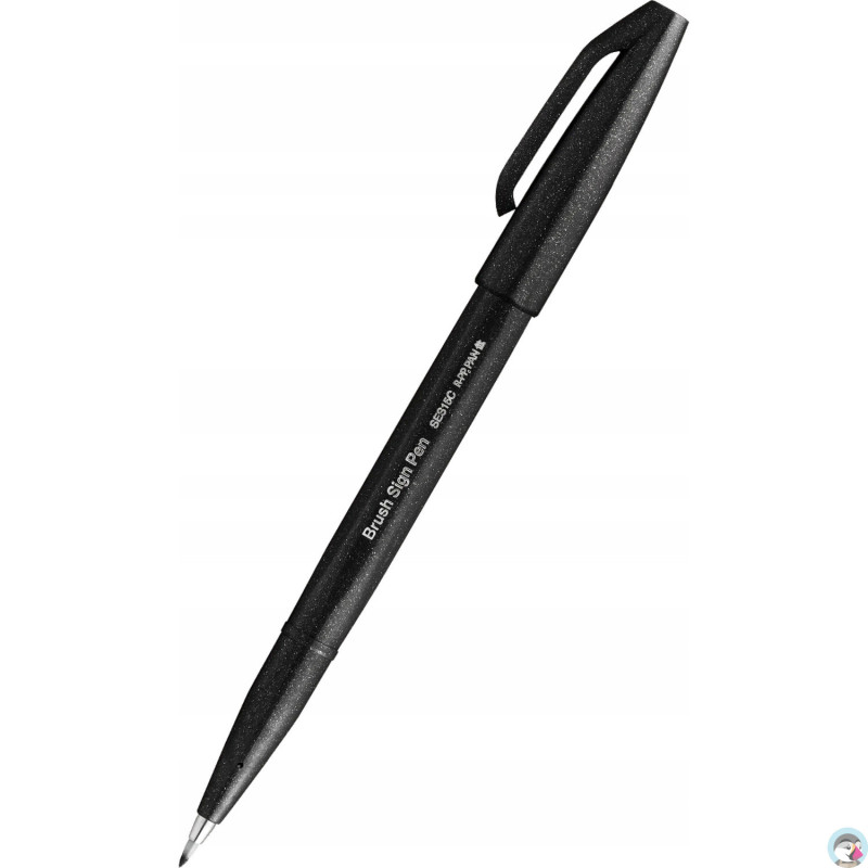 Pisak BRUSH SIGN PEN czarny SES15C-A PENTEL