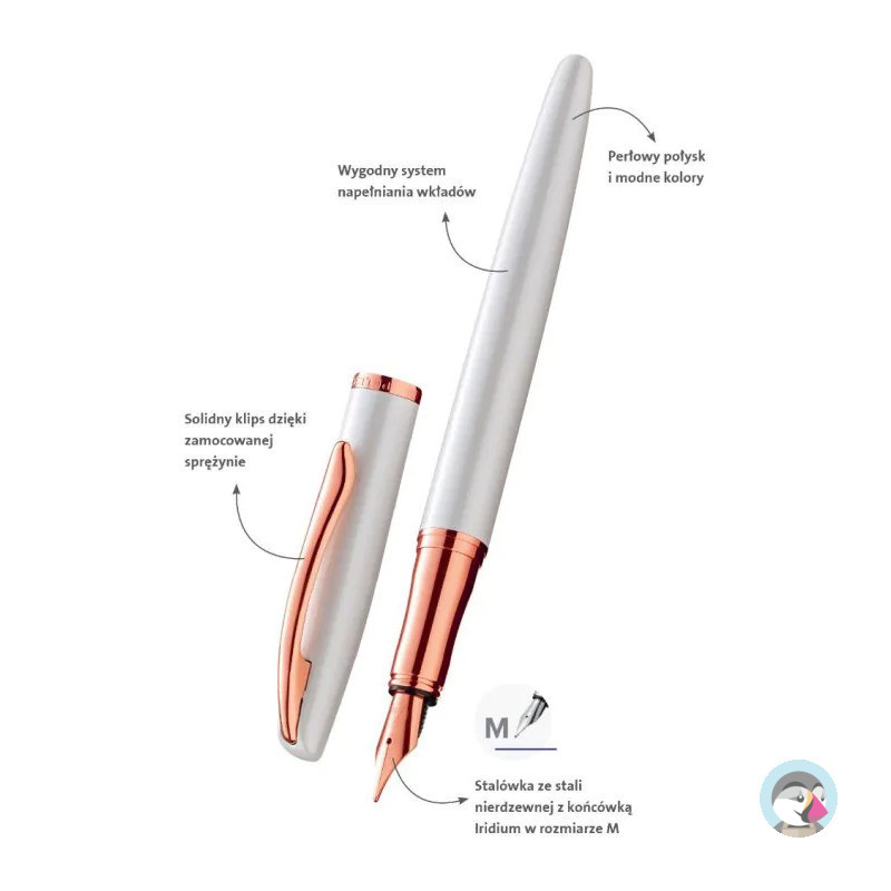 Pióro wieczne JAZZ NOBLE ELEGANCE białe 400189910 Pelikan