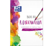 Blok do malowania A4 20 kartek rysunkowy 120g biały 400093194 OXFORD
