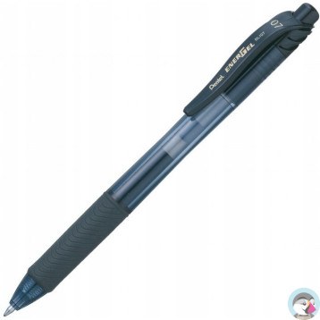 Pióro kulkowe PENTEL BL107 0.7mm czarne z tuszem żelowym
