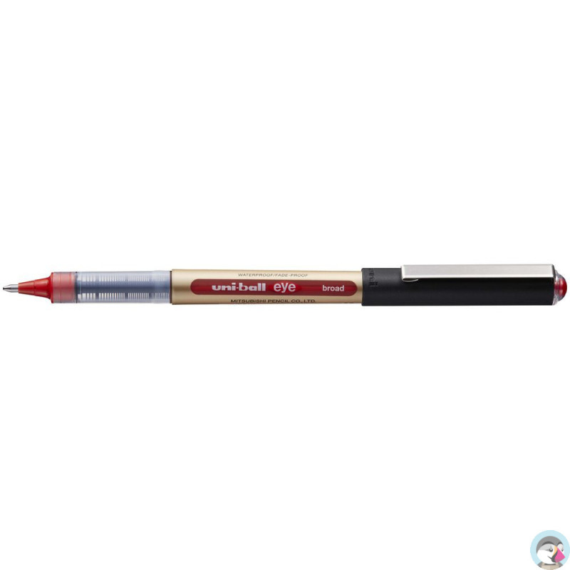 Pióro kulkowe 1mm UNI UB-150-10 czerwony obudowa złota