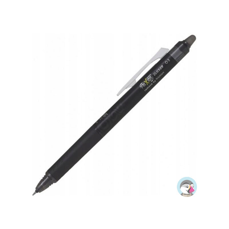 Pióro kulkowe Pilot clicker Frixion 0,5mm czarne BLRT-FR5-B