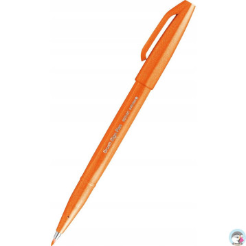 Pisak BRUSH SIGN PEN pomarańczowy SES15C-F PENTEL