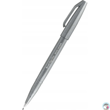 Pisak BRUSH SIGN PEN szary SES15C-N PENTEL