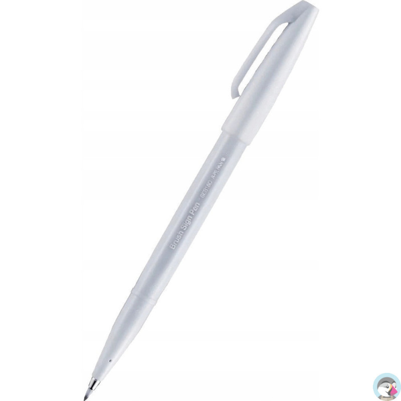 Pisak BRUSH SIGN PEN szary SES15C-N PENTEL