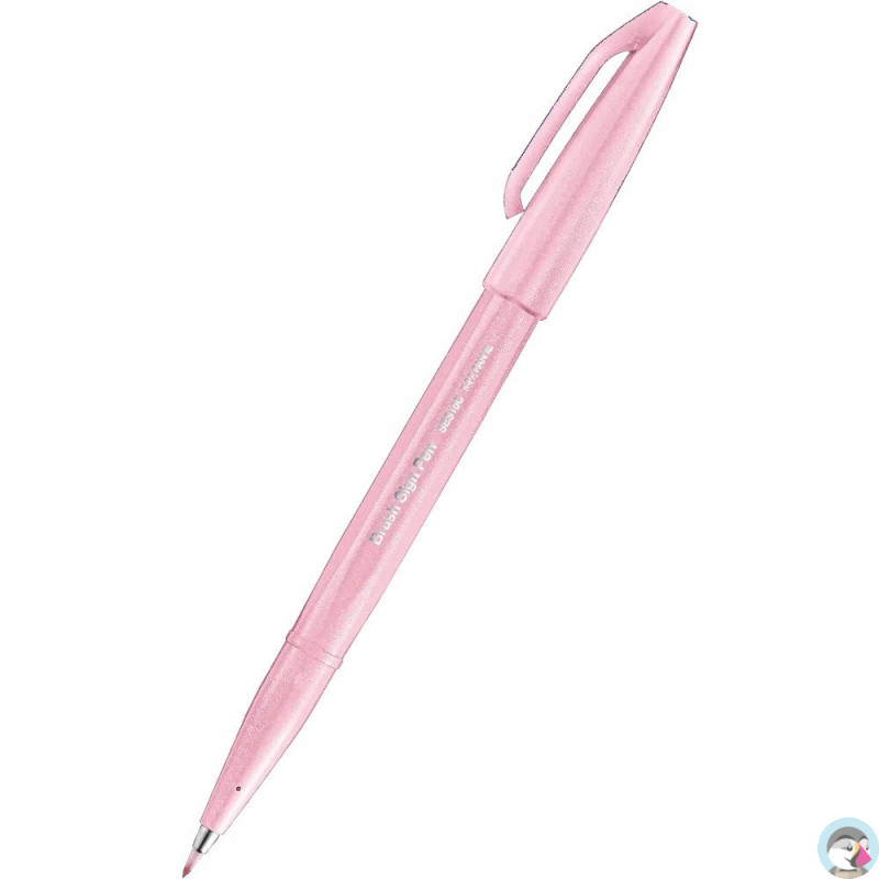 Pisak BRUSH SIGN PEN pudrowy różowy SES15C-P3X PENTEL