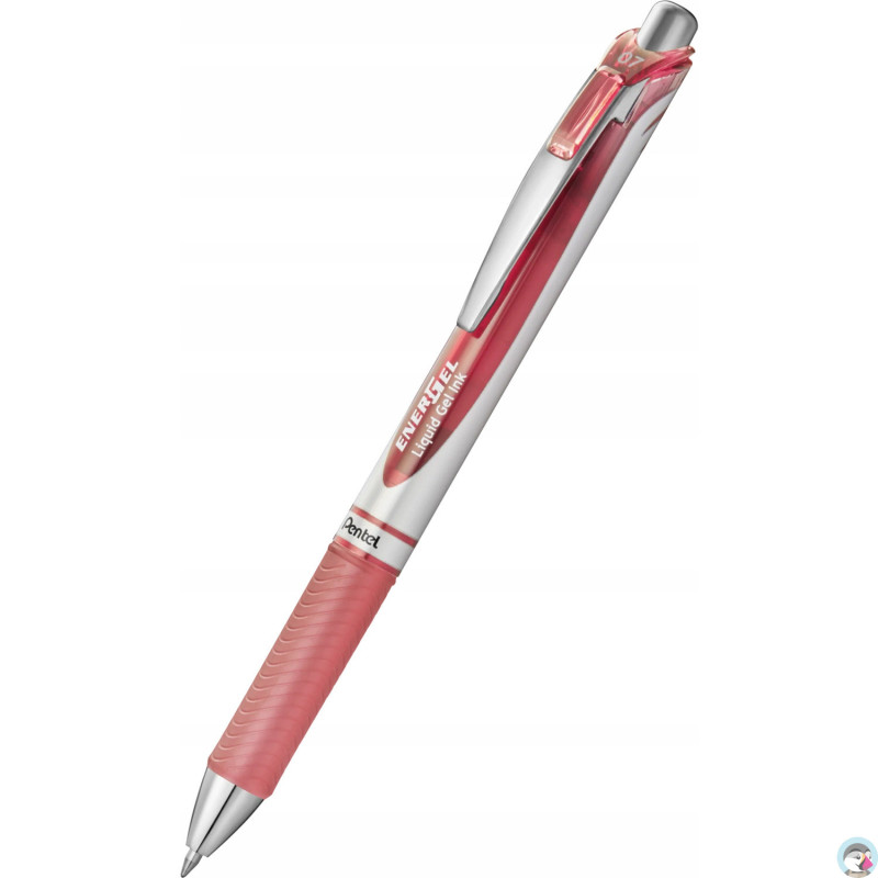 Pióro kulkowe ENERGEL BL77 pudrowy różowy/koralowy róż 0,7mm PENTEL