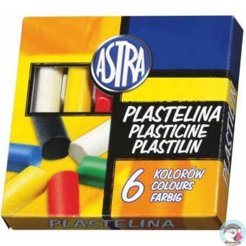 Plastelina szkolna dla dzieci zestaw 6 kolorów 83811905 ASTRA