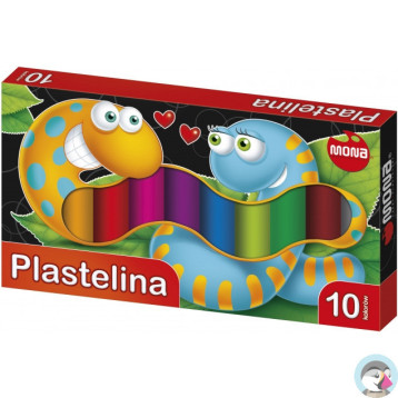 Plastelina szkolna dla dzieci Zestaw 10 kolorów MONA St.Majewski