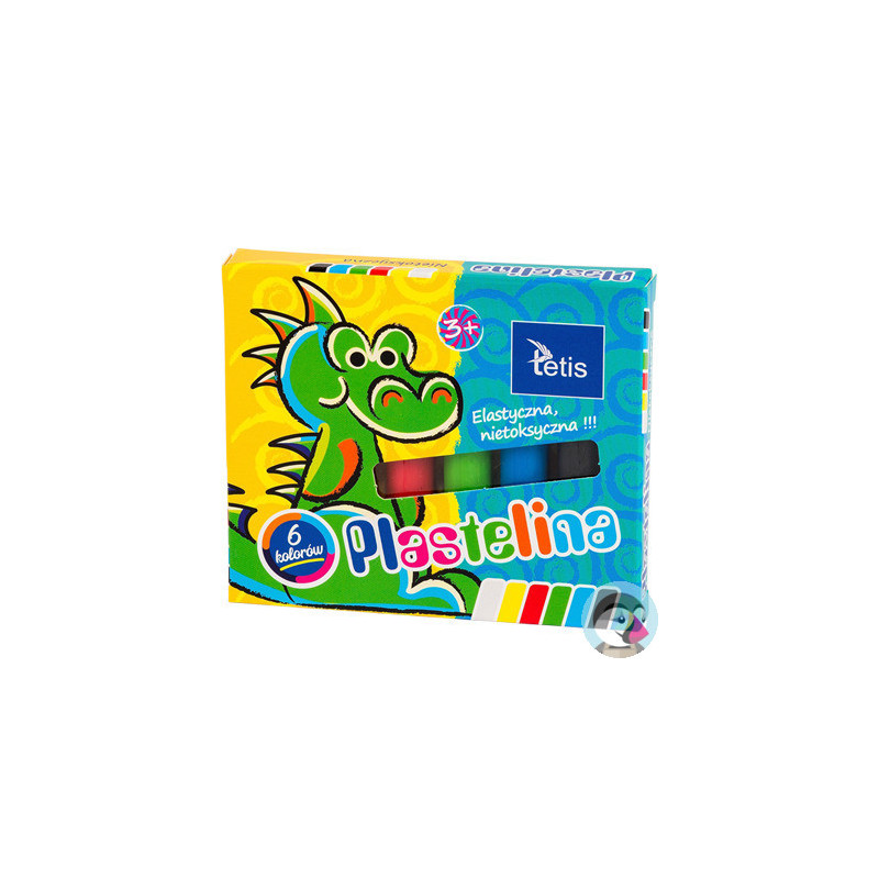 Plastelina 6kol.15g KP001-A TETIS