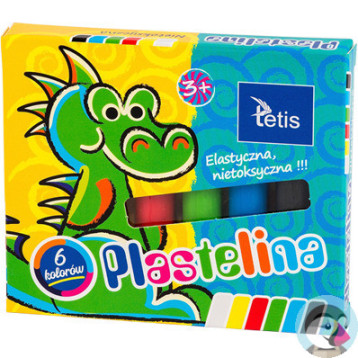 Plastelina 6kol.15g KP001-A TETIS