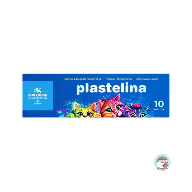 Plastelina szkolna 10 kol. kotki 1315S10 KOH-I-NOOR