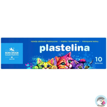 Plastelina szkolna 10 kol. kotki 1315S10 KOH-I-NOOR
