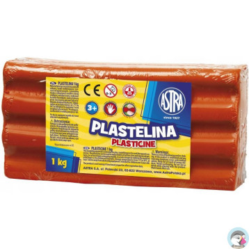 Plastelina szkolna dla dzieci 1kg czerwona 303111006 ASTRA