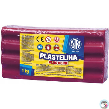 Plastelina szkolna dla dzieci 1kg purpurowa 303111009 ASTRA