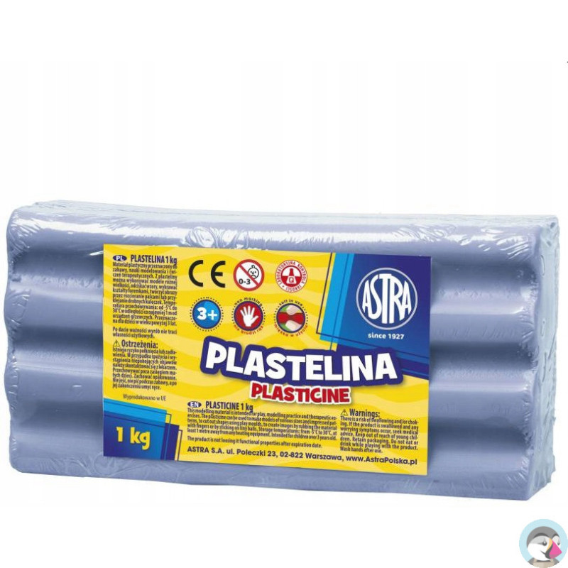 Plastelina szkolna dla dzieci 1kg błękitna 303111014 ASTRA