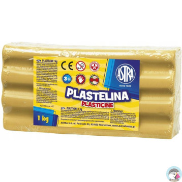 Plastelina szkolna dla dzieci 1kg brązowa jasna 303111020 ASTRA