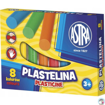 Plastelina szkolna dla dzieci zestaw 8 kolorów 83814902 ASTRA
