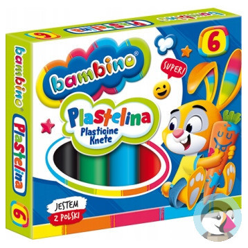 Plastelina dla dzieci Zestaw 6 kolorów BAMBINO St.Majewski