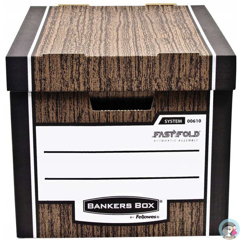 Pudło archiwizacyjne brązowe WOODGRAIN bankers box (10szt) 0061002 FELLOWES