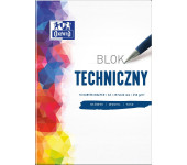 Blok techniczny szkolny A3 biały 10 kartek 250g 400093232 OXFORD