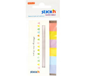 Zakładki papierowe 45x15mm 6 kolorów CANDY 180 kartek 21599 STICK`N