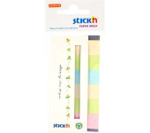 Zakładki papierowe 45x15mm 6 kolorów ECO 180 kartek STICK&acute N